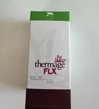 Thermage FLX Eye Tip 0.25cm² box for aesthetic treatments, part of the 450-shot configuration for precise skin firming procedures.