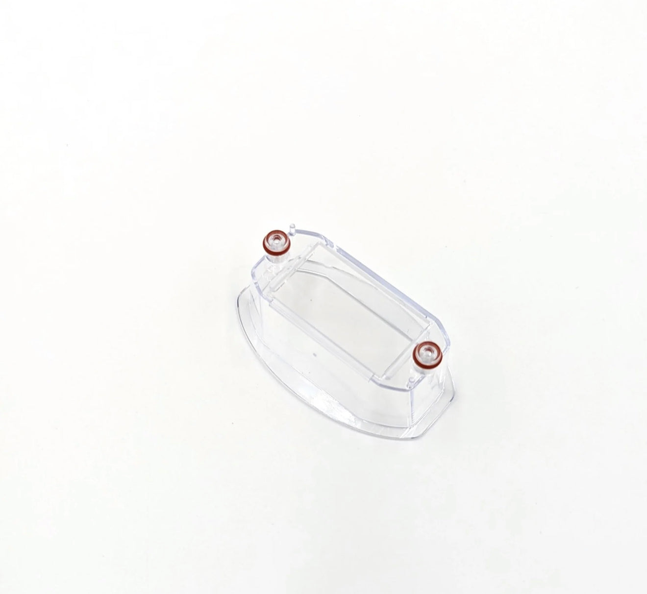 Close-up of Lumenis LightSheer Duet HS 22x35mm Tip showing clear plastic design and copper connectors, used in professional beauty treatments.