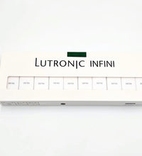 Full 10-pack box of Lutronic Infini 49-pin microneedling tips with clear window display, ideal for professional health and beauty use.